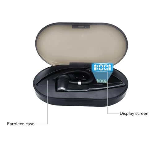 Auricular Bluetooth inalámbrico con gancho y estuche de carga miniatura 6