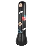 POENVFPO Aufblasbarer Boxsack, Freistehendes Boxtrainingsgerät für Erwachsene und mit Wassergefüllter Basis, Stabiles PVC-Material, Verbessert die Koordination, (1. Ähm/A. Adjektiv)