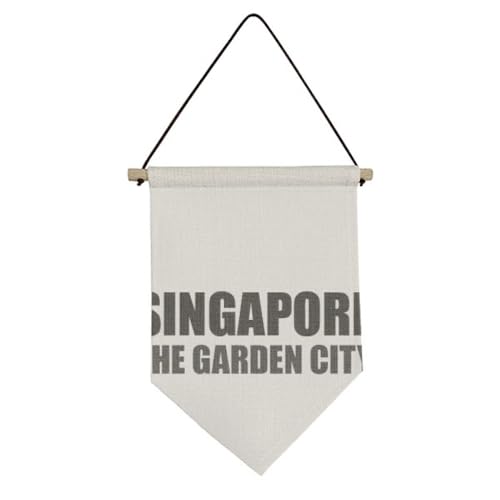 Drapeau en toile Singapour : décoration murale pour le salon