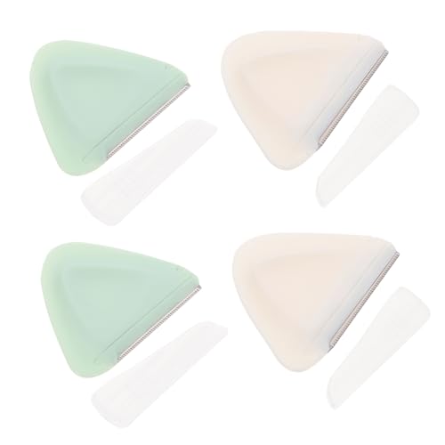 ASAKKURA 眉毛シェーバーセット 4個入り 眉毛用 ソフトメッシュ 簡単に形を整えられる 旅行 オフィス 家庭用