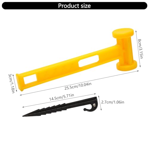 Estacas para tienda de campaña y toldos de playa con martillo de suelo 6