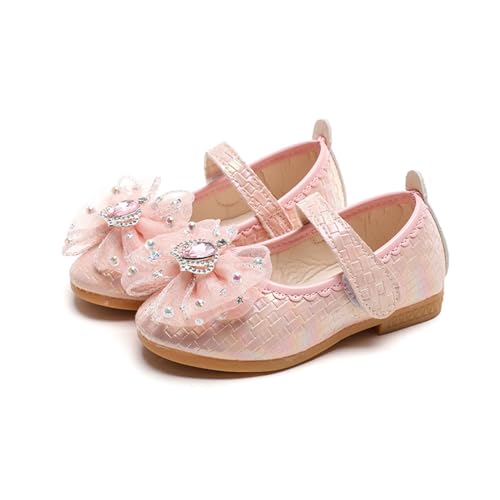 IWIHMIV Girls Non Slip Dress Shoes Comfortable Mary Jane Ballet Flat Flower School Shoes for Wedding Party Toddler2