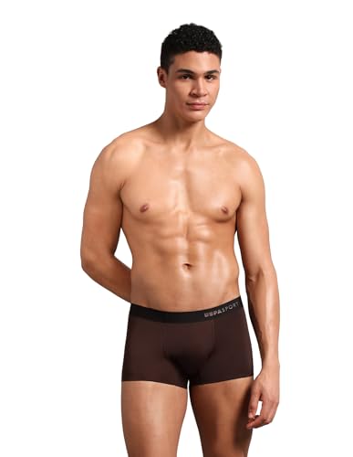 Image of U.S. Polo ASSN. Men's Nylon Micro Fibre Seamless Ultra-Light Underwear Trunks