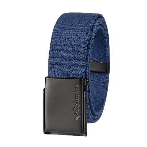 Image of Columbia Men's Military Plaque Buckle Fabric Belt- One Size 42 inch Length - Everyday and Outdoor Wear