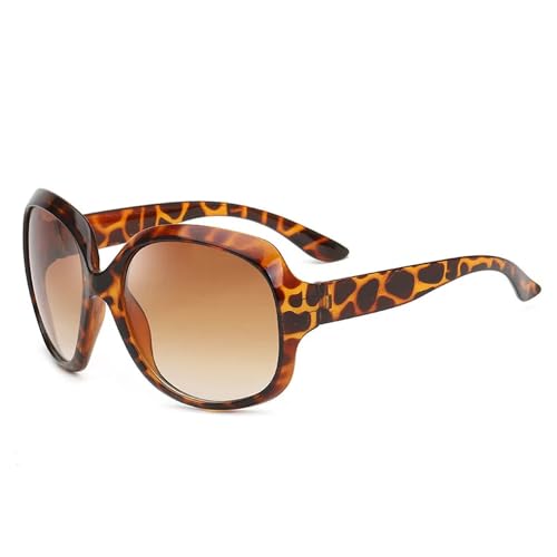 Lunettes de soleil oversize ovales pour femmes style vintage noires