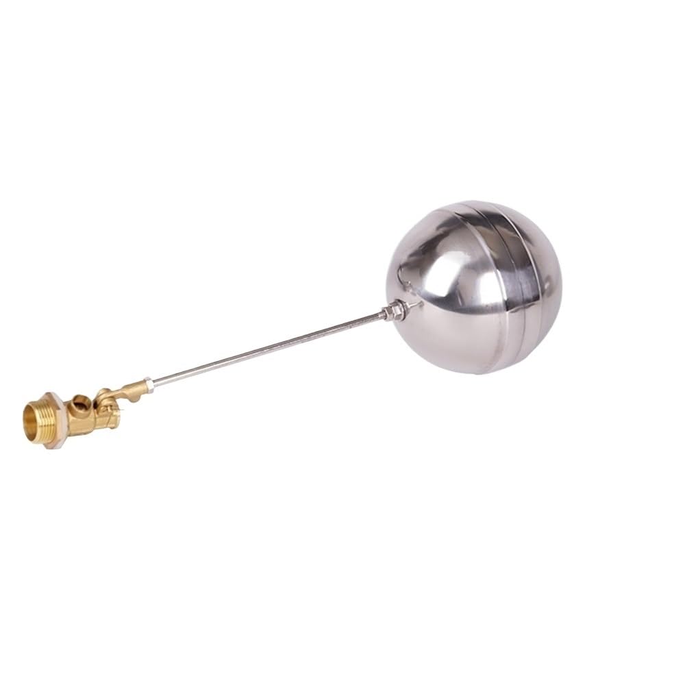 Float Ball Valve 1pc 1/2inch Brass Float Valve, 3/4inch 1inch Flow Control Floating Ball SS201 Stem for Cistern(3/4inch)