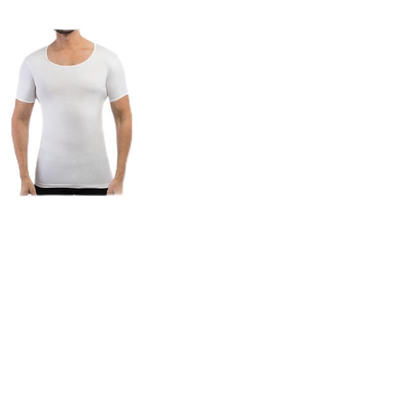 leader VIP Men's Cotton Vest - Premium Round Neck with Sleeves White (Pack of 6)-picture-14