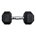 Rage Fitness Rubber Hex Dumbbells, 55 lb