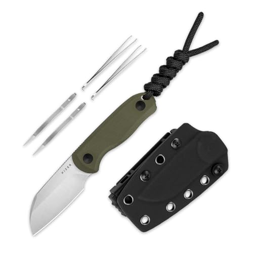 Kizer Drop Bear Fixed Blade Knife, 2.6