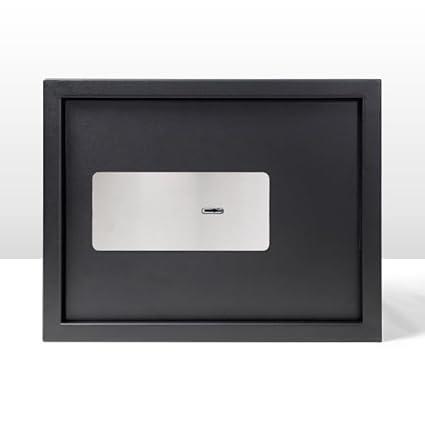 Maxsera Mechanical Safe Locker with Mechanical Key | Manual Safe Locker for Home | Mild Steel Security Lock Box For Home Office Hotel Shop | 32 Liter - Matte Black