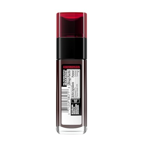 L'Oreal Paris Makeup Infallible Up to 32 Hour Fresh Wear Lightweight Foundation, 545 Ebony, 1 Fl Oz, Packaging May Vary - image 9