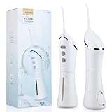 Munddusche, tragbar, mit Düsen und 3 Modi, professionelle Zahnreinigung, IPX...