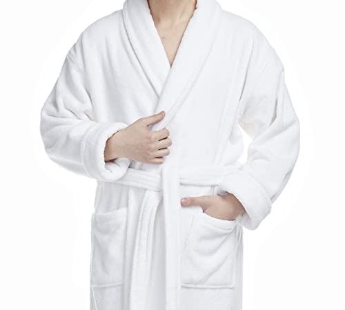 Arus Men's Deluxe Terry Cloth Turkish Cotton Bathrobe Robe4