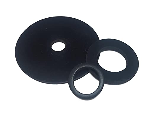 Solid Neoprene Rubber Washer - Size; 3mm Thick - 26mm Inside Diameter x 48mm Outside Diameter