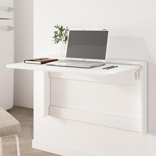 Table murale rabattable et design flottant compact 64x49cm