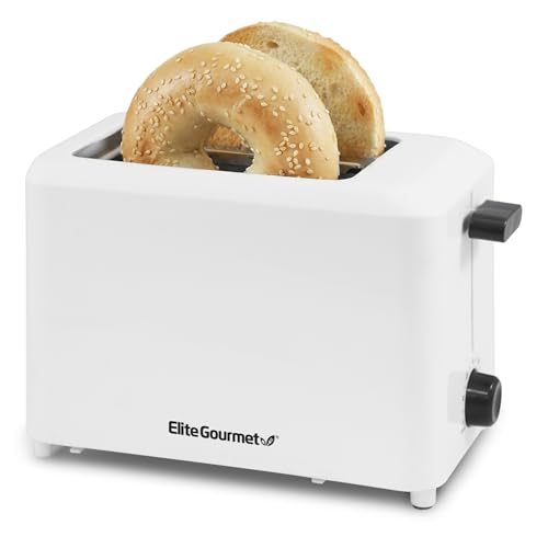 Elite Gourmet ECT-1027 Cool Touch Toaster, 7 Toast Settings Cancel Functions, Slide Out Crumb Tray, Extra Wide 1.5