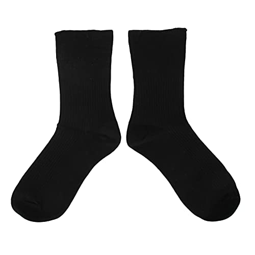 Chaussettes diabétiques pour personnes âgées, chaussettes pour pieds diabétiques 2 couleurs différentes en coton pour jambes grasses pour personnes âgées(20 * 15 * 2cm-le noir) Cover