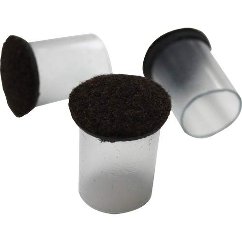 Lorell Floor Protectors, Flexible Sleeve, 1-1/4", 100/Pk, Clear (LLR00128)