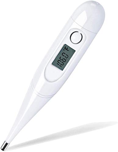 RZSAIDA Digital Basal Body Thermometer, Clinical Basic Waterproof Oral Thermometer with Accurate and Fast Readings for Baby Kids and Adults