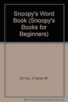 Hardcover Snoopy's Word Book (Snoopy's Books for Beginners) Book
