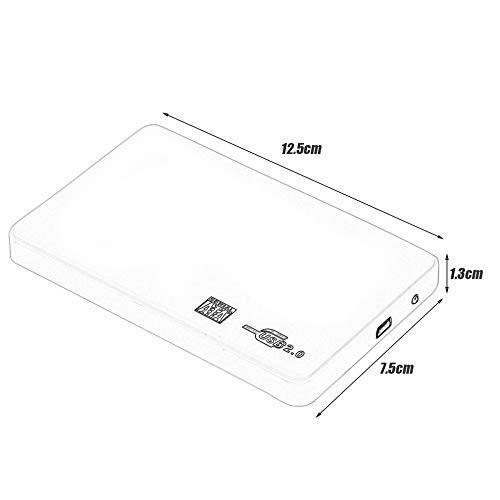 Caja externa USB 2.0 para disco duro 2.5 pulgadas miniatura 6