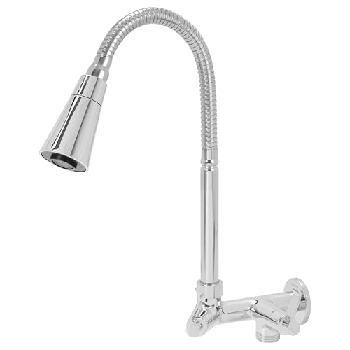 Torneira Flexível de Parede com Saída Para Máquina de Lavar Dois Jatos Cromada Samer