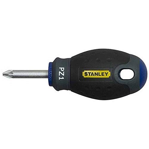 Stanley 1-65-409 Tournevis Pozidriv Boule Gamme FatMax - Fabriqués En France - Lame En Acier - Sablage De L'Empreinte - Poignée Soft Grip - Liaison Quasi Incassable - Finition Anticorrosion