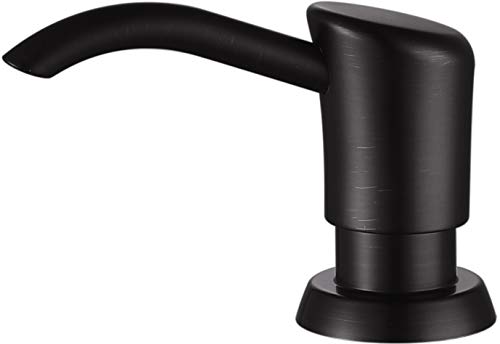 GAGALIFE Soap Dispenser for Kitchen Sink (Oil Rubbed Bronze), ABS Pump Head, with 13 Ounce Large PET Soap Bottle, Venetian Bronze Soap Dispenser