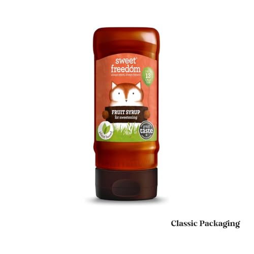 Sweet Freedom Fruit Syrup - 350 g | Natural Great Taste With Sweetness Derived from Fruit | Ideal for Coffee, Baking & Dessert | No Preservatives or Allergens | Vegan | Only 13 Cal Per Teaspoon