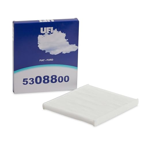 UFI Filters, Filtro Abitacolo Antipolline 53.088.00, Filtro Abitacolo per Ricambio, Adatto a Auto, Applicabile su Diversi Modelli Abarth, Fiat e Ford