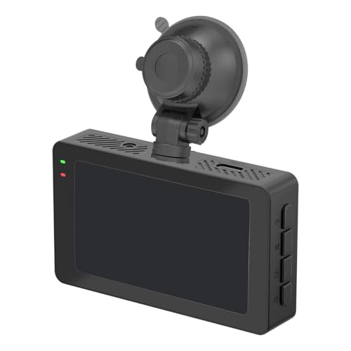 BaotyJie Cámara de salpicadero para Coche, Gran de 170°, visión Nocturna, Frontal 4K UHD, Trasera 2K, Doble Lente, grabadora de conducción, cámara par...