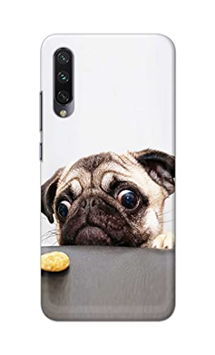 Image of PRINTFIDAA� Printed Hard Back Cover Case for Mi A3 Back Cover (Pug Dog) -2808