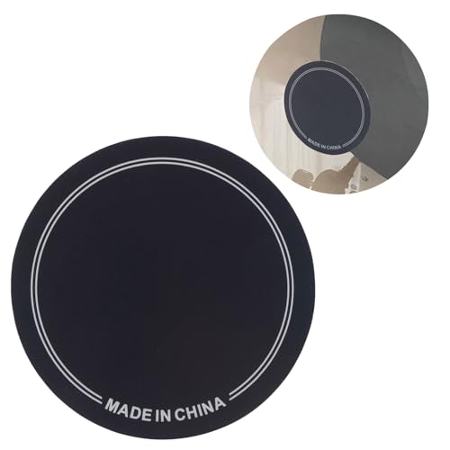 XUYUH 2pcs Single/Double Pedal Drum Patches Skin Replacement Self-Adhesive Drumhead Patchs Protector for Kick Bass Durm Parts, 11cm, Black