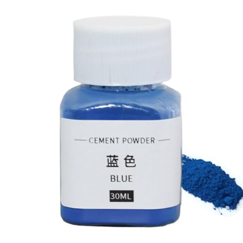 Tinte para concreto, pigmento de óxido de hierro en polvo, colorante de cemento para manualidades, yeso y mortero, 30 ml, pigmento en polvo negro, rojo, azul, verde para hormigón, yeso y macetas