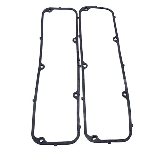 Image of 2 PCS /Set SHLPDFM Rubber FE Valve Cover Gaskets 3 /16 inch Thick Steel Core Fits for Ford 352 360 390 406 427 428 FE Engines
