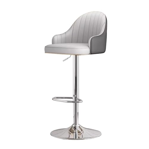Tabouret de bar réglable en simili-cuir PU et chaise de cuisine pour îlot central