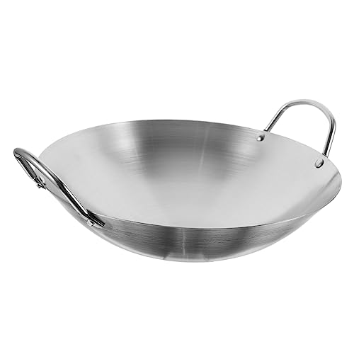 Wok de Acero Inoxidable para Cocina con Doble Mango miniatura 1