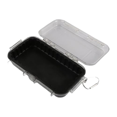 kowaku Sealed Waterproof Box Storage Case Storage Container Dustproof Camping Box Shockproof Carry Box for Boating Trips Backpacking, Black