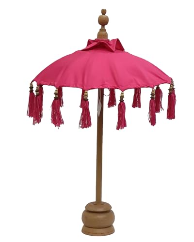 Koopman International B.V. Sonnenschirm Dekoration Dekoschirm Bali Mini Pink 50x75cm 118700