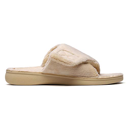 Sollbeam Fuzzy House Slippers With Arch Support Orthotic Heel Cup Sandals For Women #TOP4