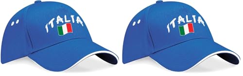 Supportershop Mixte Italie Casquette De Baseball, Bleu, Taille Unique EU