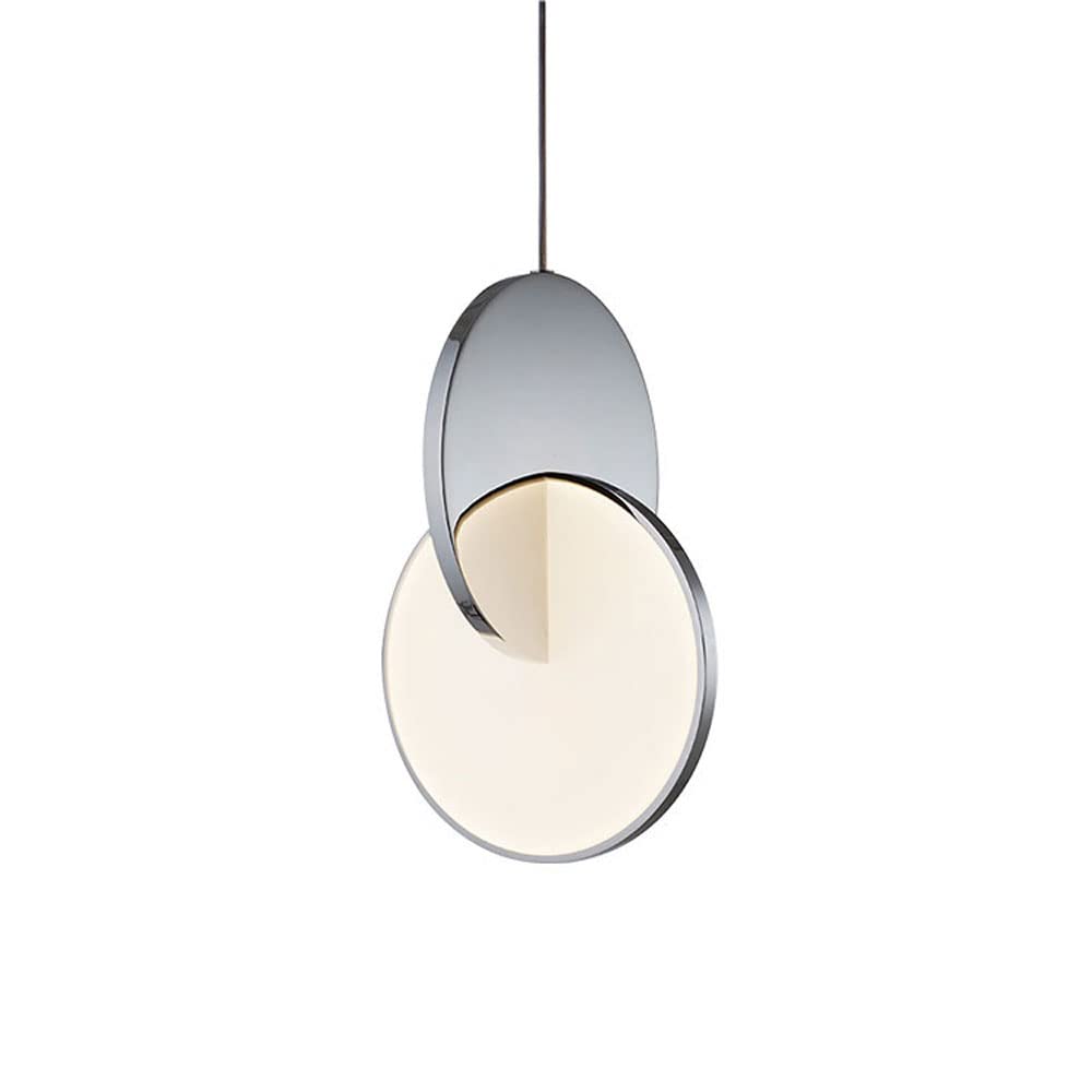 Luminaire de Plafond Suspendu LED luxueux cadre métallique doré ou argenté style danois
