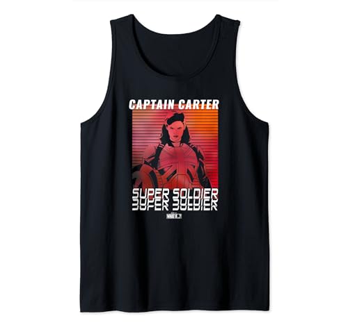 Camiseta Captain Carter Marvel sin mangas que no pierde el color