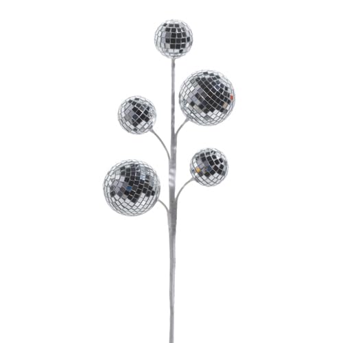 RAZ Imports Silver Disco Ball Spray, 16