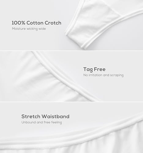 Image of Magneticfit Women's Low Rise Thong | 3 Pack, Soft Stretch Fabric, 100% Cotton Lining, Tagless Comfort, No Cut Finishing, Sexy Underwear, Panties
