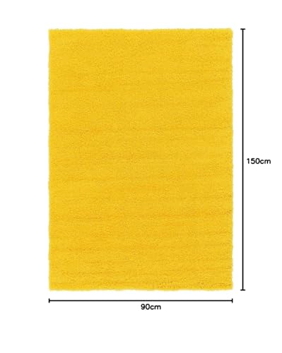 Image of Shanno Carpet Hand Woven Fluffy Shag Carpet Living Room Bedroom Hall with 2 Inch Pile Height Size(2x5 Feet