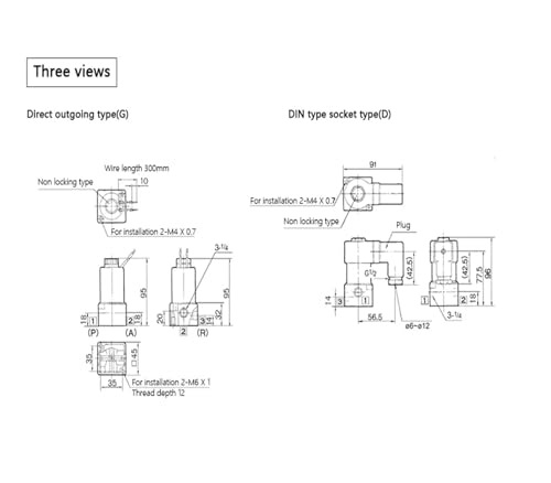 Électrovanne 3 voies VT315 à action directe réponse instantanée 24V