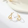 Halora Ohrstecker Gold Ohrringe Stecker Damen Goldene Klein Ohrringe Gold Earrings for Women Schmuck #5