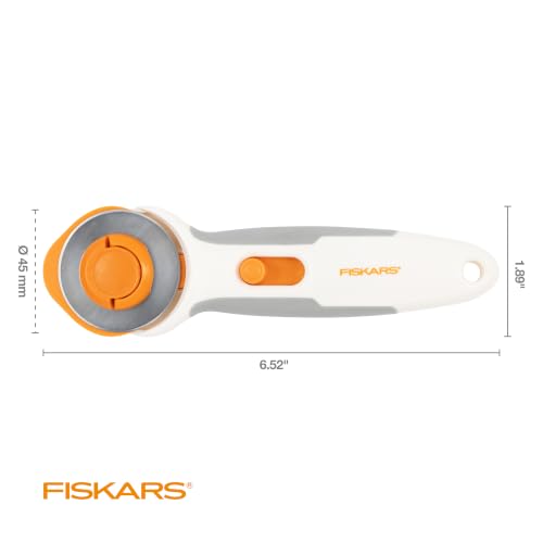 Fiskars 45mm Stick Titanium Easy-Change SoftGrip Rotary Cutter for Fabric - image 6