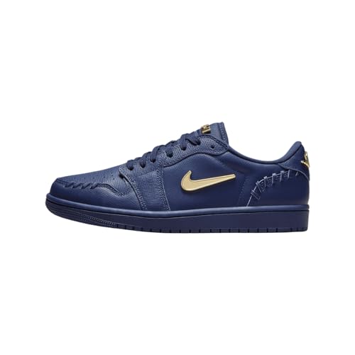 Air Jordan 1 Low Method of Make Women's Shoes (FN5032-400, Midnight Navy/Midnight Navy/Metallic Gold) Size 8